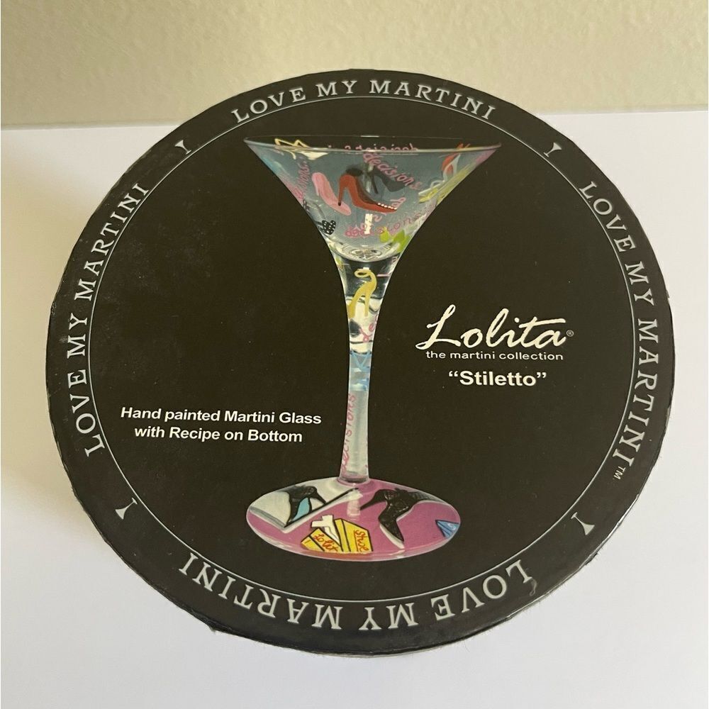 LOLITA new in box Love My Martini “Stiletto” martini glass. - Picture 2 of 7